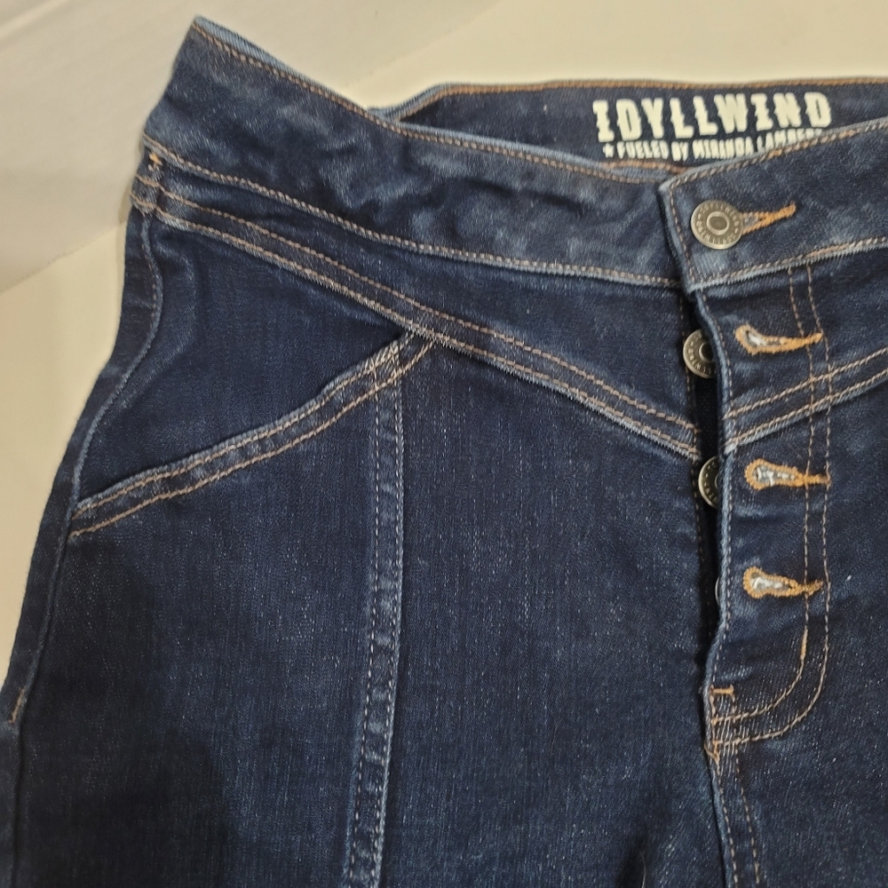 Idyllwind Dark Blue Flare Jeans - Picture 3 of 9